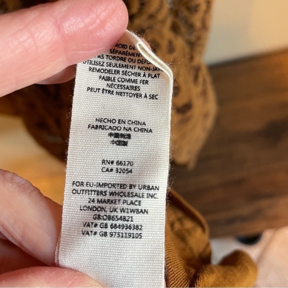 Free People Uber-Boho-Chic Full Lace Chestnut Brown Deep-V Date Night Mini Dress - Picture 9 of 9